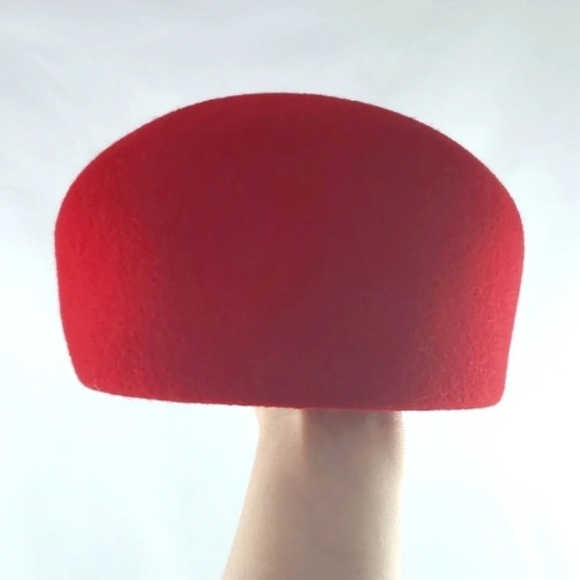 Mantles Unisex Red 100% Wool Cap Hat One Size - Picture 4 of 9